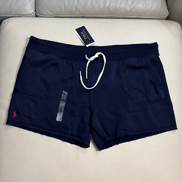 NWT - Polo Ralph Lauren Women’s Raw Hem Sweat Shorts - Size XL - Picture 2 of 6